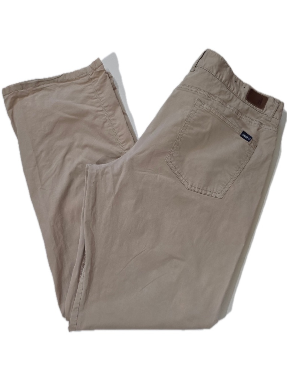 Johnnie-O Pants Mens 40x34 Beige Chino Regular Fit Stretch Pockets Flat Front
